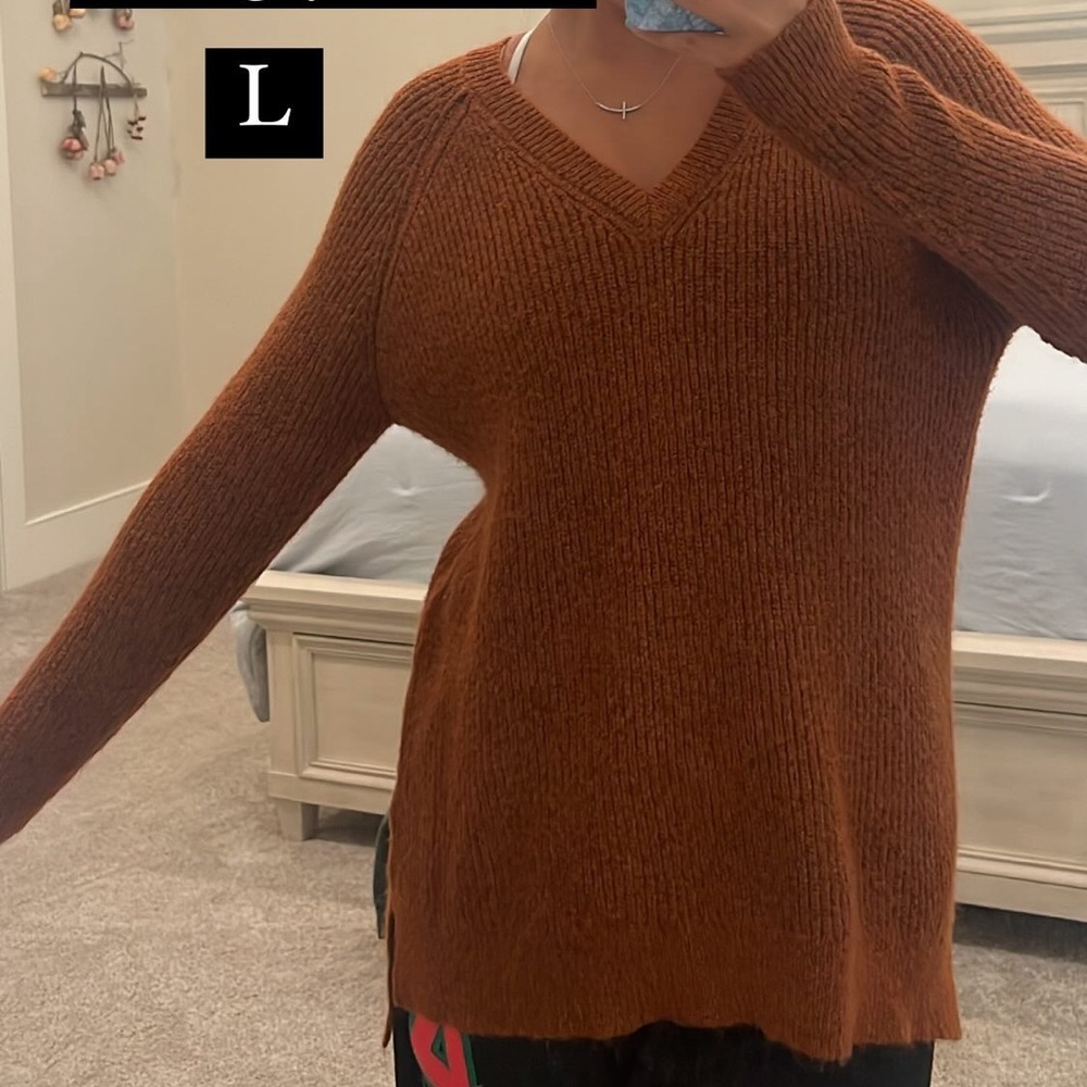 💝Orange Sweater